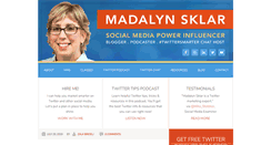 Desktop Screenshot of madalynsklar.com